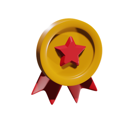Free Star Badge  3D Icon
