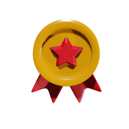 Free Star Badge  3D Icon