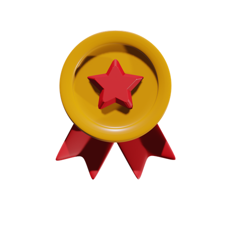 Free Star Badge  3D Illustration