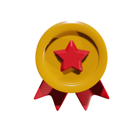 Free Star Badge  3D Illustration