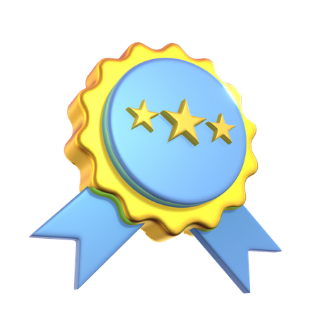 Free Star Badge  3D Icon