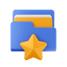 star folder 3d logo
