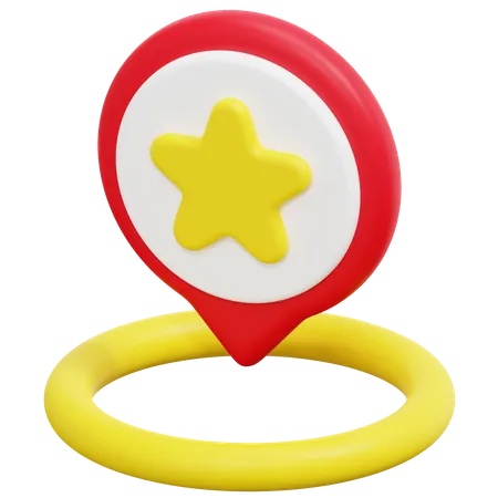 Free Star Location  3D Icon