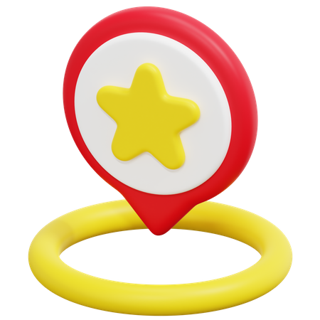 Free Star Location  3D Icon