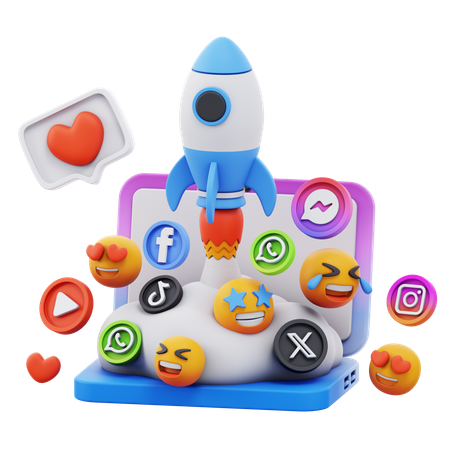 Free Inicio de redes sociales  3D Icon
