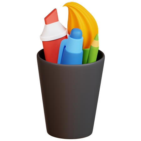 Free Stationery Holder  3D Icon