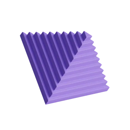 Free Step Pyramid  3D Icon