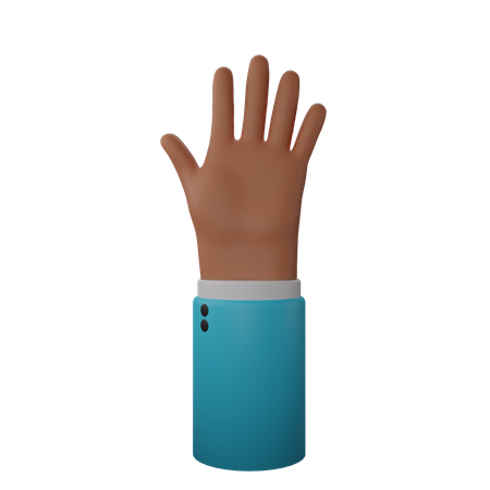 Free Stop gesture  3D Icon