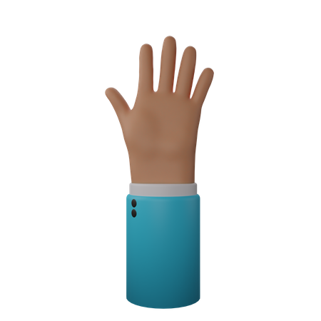 Free Stop gesture  3D Icon