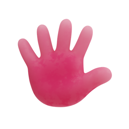 Free Stop hand gesture  3D Icon