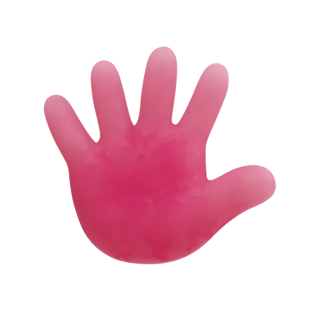 Free Stop hand gesture  3D Illustration