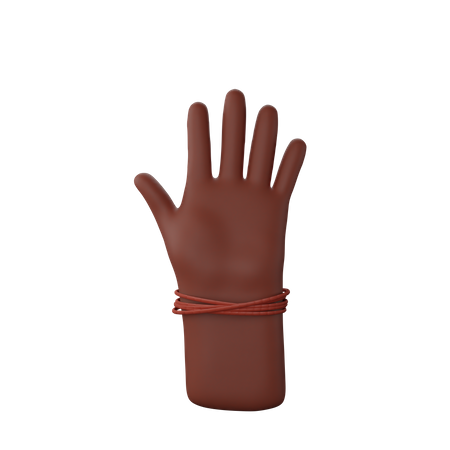 Free Stop sign with hand  3D Icon