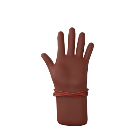 Free Stoppschild mit Hand  3D Illustration