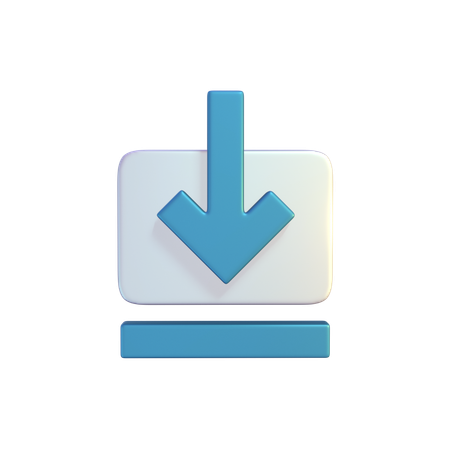 Free Storage Download Symbol  3D Icon