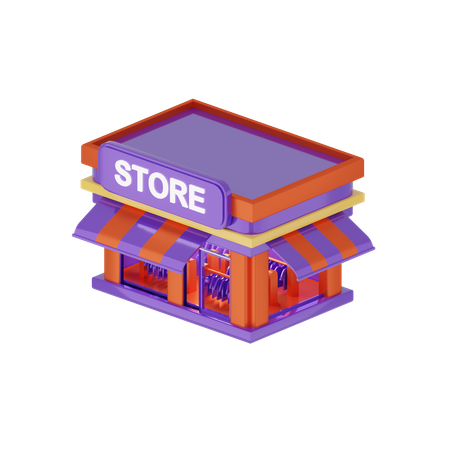 Free Store  3D Icon