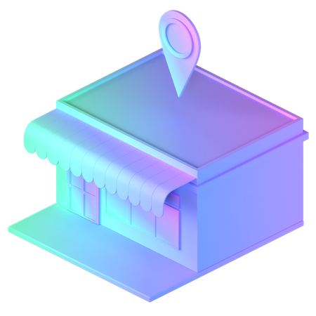 Free Store Location  3D Icon