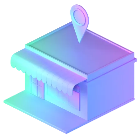 Free Store Location  3D Icon