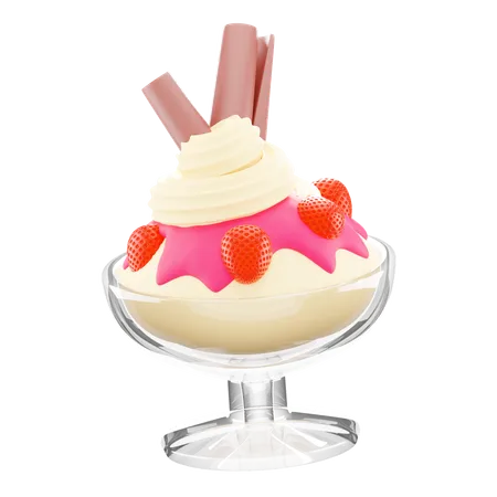 Free Strawberry Cake 3D Icon