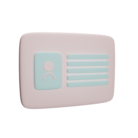 Free Student Id  3D Icon