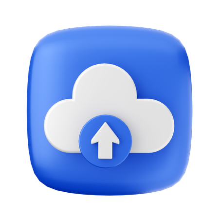Free Subir nube  3D Icon