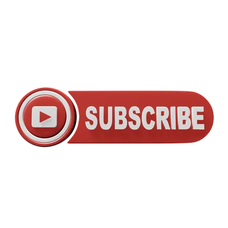 Free Subscribe button 3D icon  3D Icon