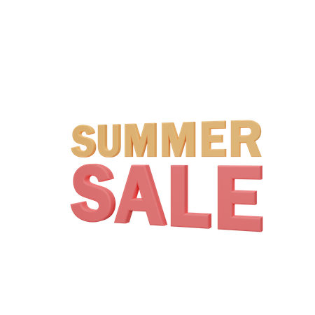 Free Summer Sale  3D Icon