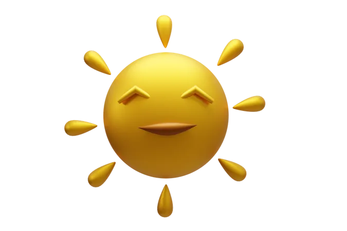 Free Sun  3D Icon