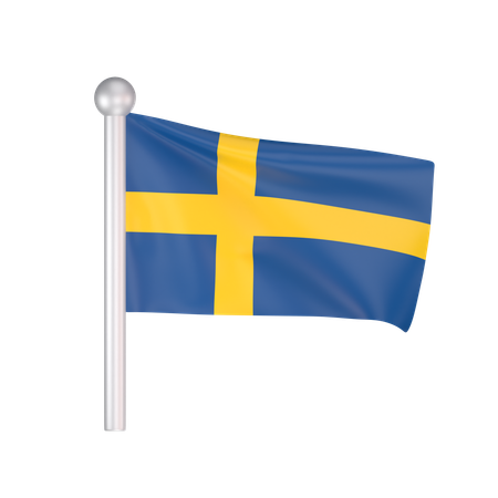 Free Sweden Flag  3D Icon