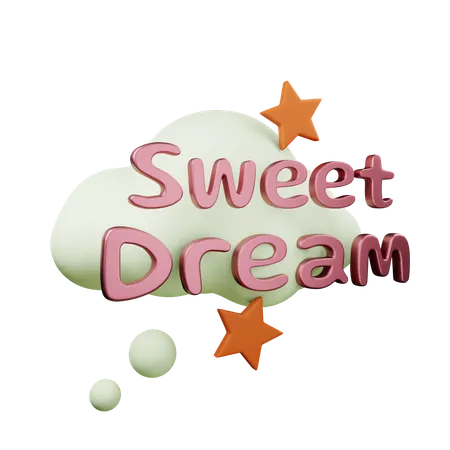 Free Sweet Dreams 3D Illustration
