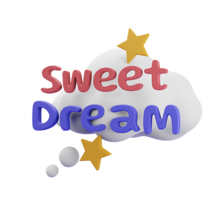 Free Sweet Dreams 3D Illustration