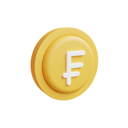 Free Swiss Franc  3D Icon