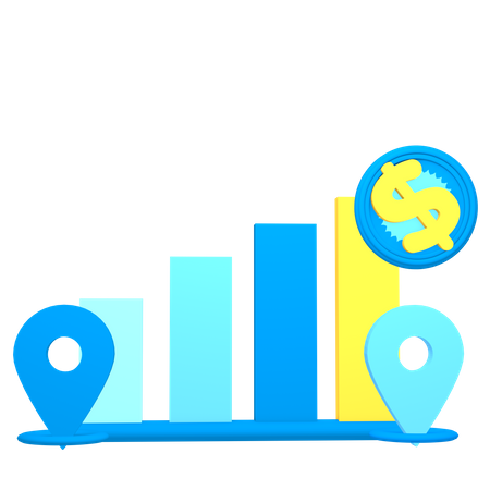 Free Tabla de crecimiento financiero  3D Icon