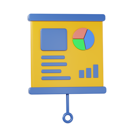 Free Tableau de présentation  3D Icon