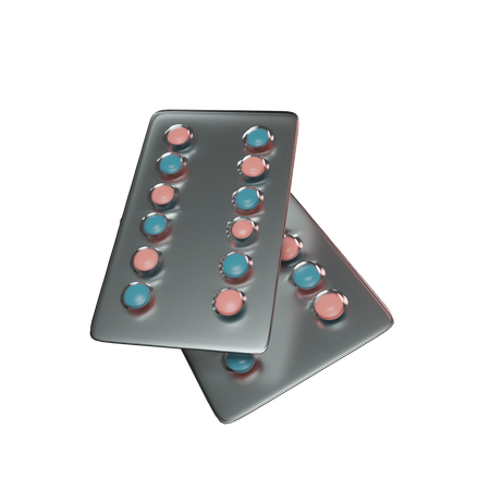 Free Tablet Strip  3D Icon