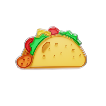 Free Taco mexicain  3D Illustration