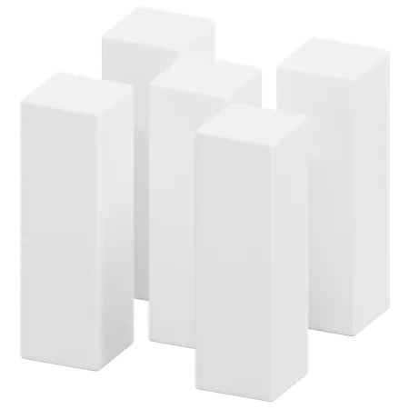 Free Tall Column Group  3D Icon