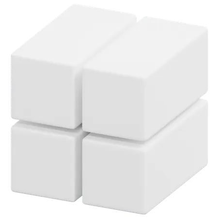 Free Tall Cuboid Group  3D Icon