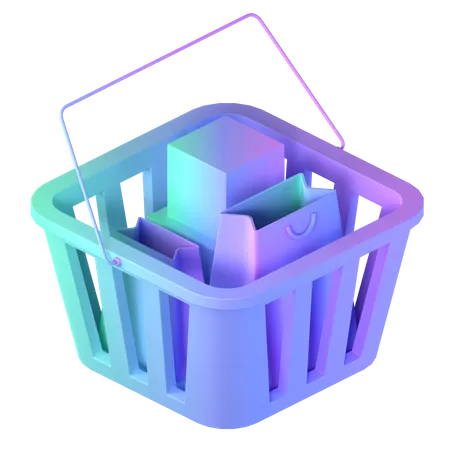 Free Taschen Eimer  3D Icon