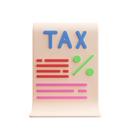 Free Tax  3D Illustration