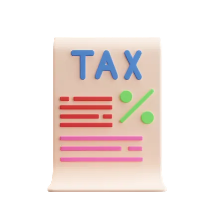 Free Tax  3D Illustration