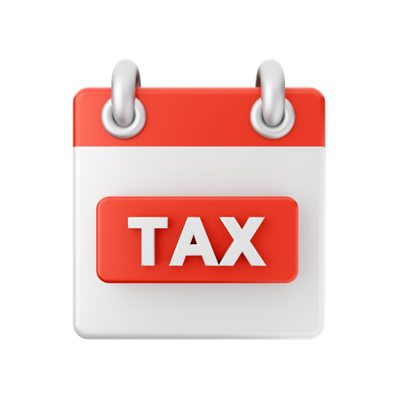 Free Tax Calendar  3D Icon