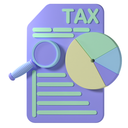 Free Tax Document  3D Icon