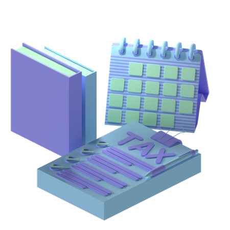 Free Tax File  3D Icon