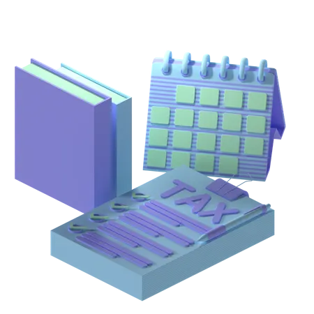 Free Tax File  3D Icon