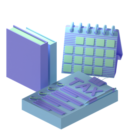 Free Tax File  3D Icon