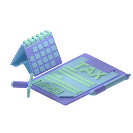 Free Tax File  3D Icon
