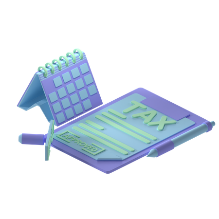 Free Tax File  3D Icon