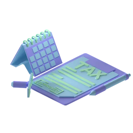 Free Tax File  3D Icon