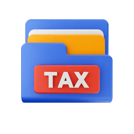 Free Tax Folder  3D Icon