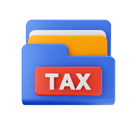 Free Tax Folder  3D Icon